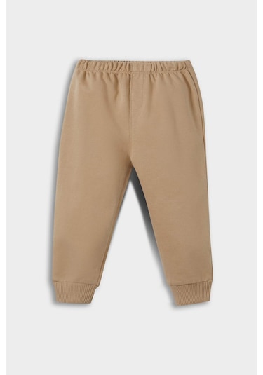 Defacto Erkek Bebek 2li Takım Basic Düz Sweatshirt Eşofman Altı E8430a525aubg109 Bej