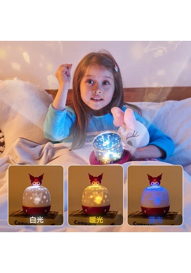 Uzaktan Kumanda Dönen Müzik Kutusu Atmosfer Projeksiyon Lambası