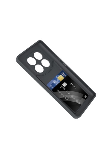 Mobilefix Redmi Note 14 Pro 4g Kılıf Kamera Korumalı Kartlık Hazneli Mbfx Vitra Kapak - Siy Siyah