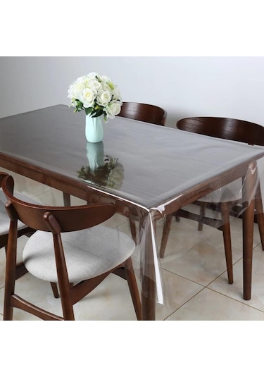 İnce Şeffaf Pvc Masa Örtüsü 0.15 MM Kalınlık