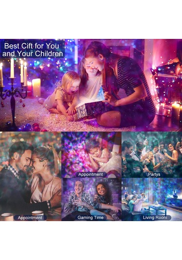 Reedark Led Güneş Sistemi Projeksiyonu, 10 Gezegenli Evren Atmosferi Işığı, Bluetooth Hoparlörlü Ve Uzaktan Kumandalı Uyku Modlu Yıldız Projektörü