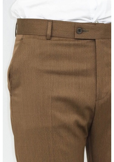 Wessi Slim Fit Taba Erkek Pantolon Taba