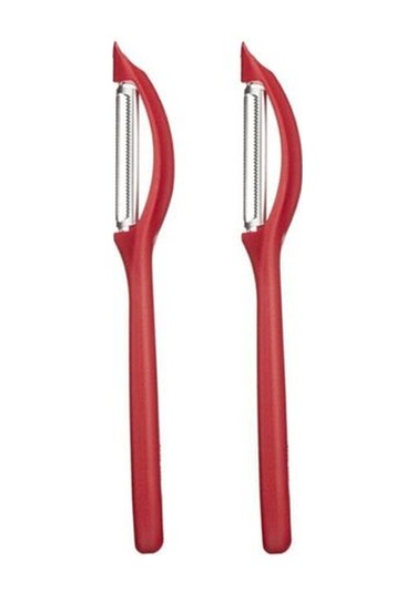 Kırmızı 2'li Yassı Meyve Sebze Soyacağı 7.6075 2adet Kırmızı