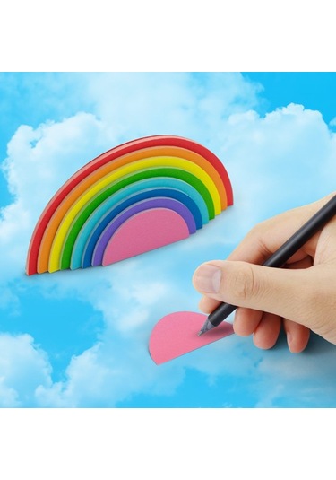 Mustard Rainbow Sticky Notes Not Kağıdı