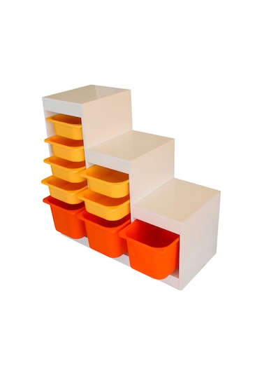 Woodnjoy Zigzag Oyuncak Dolap Mdf Lam