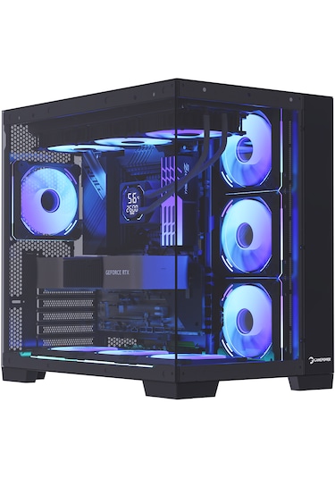 Gamepower Warcry Pulse 4x12 CM ARGB Fan Temperli Cam Atx Gaming Kasa