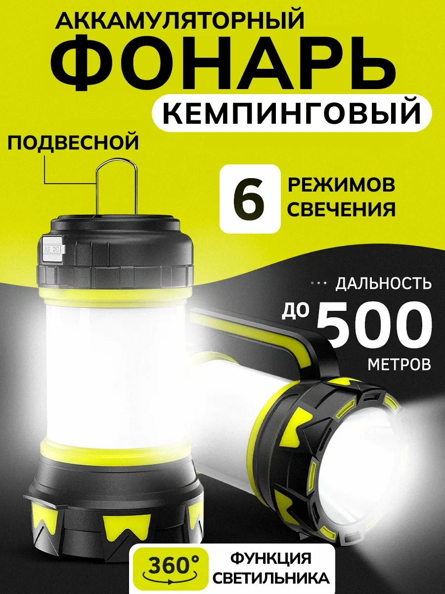 Shader Şarj Edilebilir Led Kamp Feneri 222505423 Kırmızı