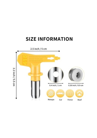 Ulzyvf Ucu Ucu Sprey Püskürtme Parçalı Nozulu İçin Havasız Havasız Boya Boya 5 Ul