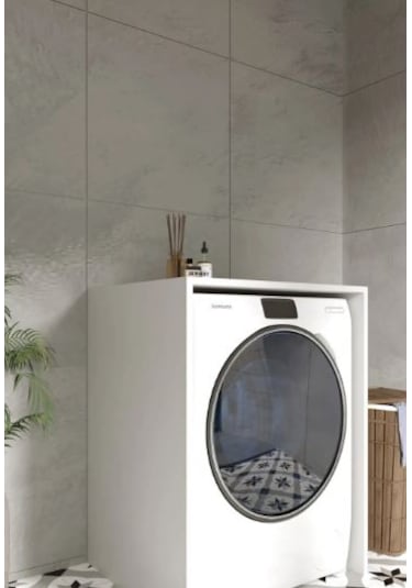 Çamaşır Makinesi Alt Dolabı Ispa Gri