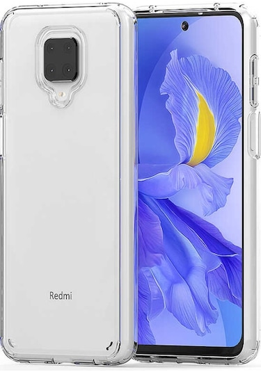 Xiaomi Redmi Note 9 Pro Kılıf Zore Coss Şeffaf Sert Silikon Kılıf Renksiz
