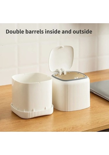 Maoyaya Mini Küçük Masaüstü Çöp Kutusu Kapaklı Çöp Organizatör Çok Renkli Çok Renkli