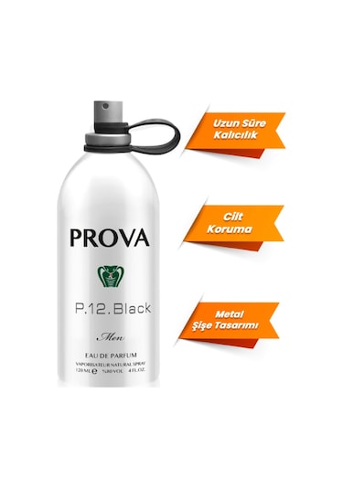 Prova P.12. Black Meyveli-Marin Erkek Parfüm 120 ML