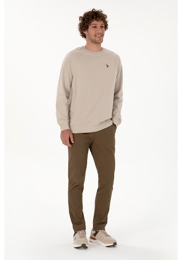 U.s. Polo Assn. Erkek Haki Pantolon Kanvas-chino 50316831-vr027 Haki