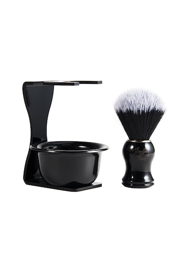 Fosenze Saçak Fırça Seti - Saf Saçak, Nilon Sap Ve Fırça, Abs + Nilon Malzeme, Hediye Kutusu İçerisinde Siyah