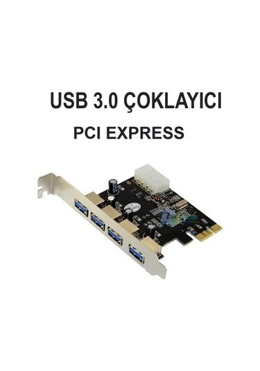 USB 3 0 PCI Express PCI E 4 Port Kart Çoklayıcı PCIe
