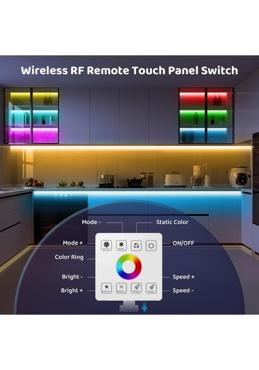 Rf Touch Panel Rgb Led Denetleyici Kiti, Rf Kablosuz Uzaktan Kumandalı Rgb Led Şerit Işıkları Denetleyicisi