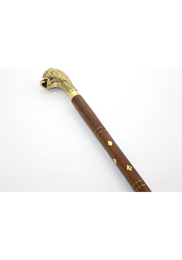Periboia Pirinç Aslan Büstü Baston Model 2