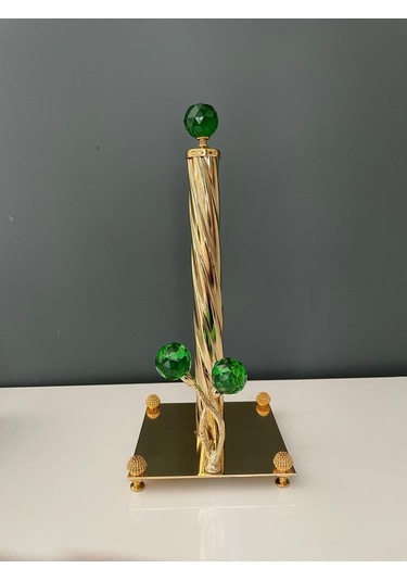 Selim Dekor Kristal Havluluk Yeşil