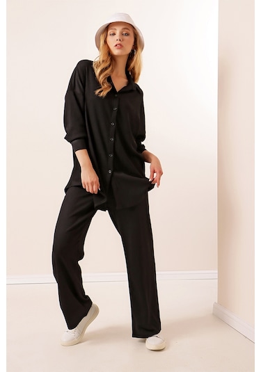 Bigdart 5858 Örme İkili Takım - Siyah 001