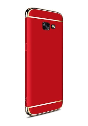 Fitcase Samsung A5 2017 (A520) Golden Frame Arka Kapak Kirmizi 193581859