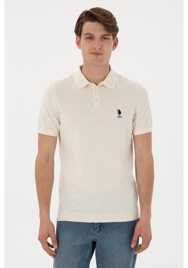 U.s. Polo Assn. Erkek Krem Kazak /triko 50299359-vr071 Krem