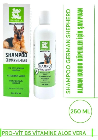 Nanbell Alman Kurdu Köpekler İçin Şampuan 250 ML