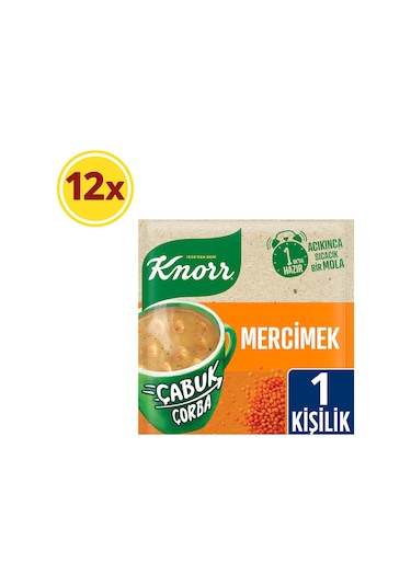 Knorr Çabuk Mercimek Çorba 12 x 22 G