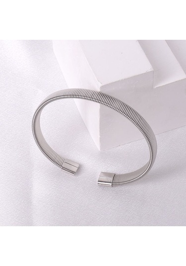 Chavin Kelepçe Dizayn Çelik Erkek Bileklik Eu22by