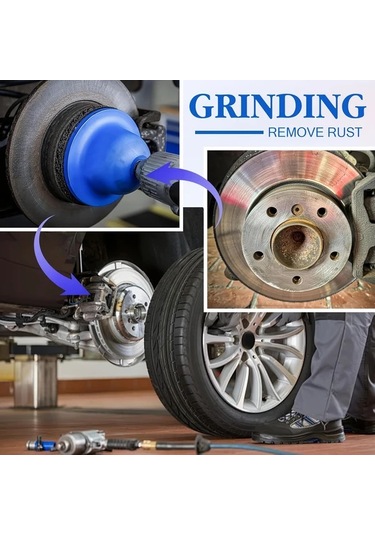 Gateesat 1 Adet Zımpara Fırçası Jant Disk Cila Parlatma Pas Temizleme Seti Araç Bakım Aracı