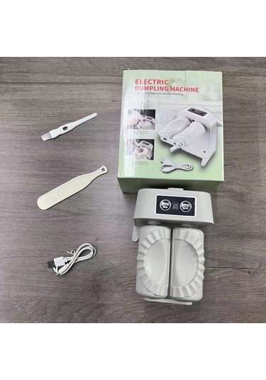 Honmex Ev İçi Otomatik Elektrikli Manti Hamur Press Makinesi - Hafif Mutfak Aleti, Kolay Manti Yapımı, Küçük Boyutlu Beyaz