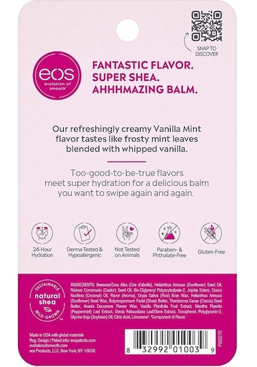 Eos Lip Balm Vanilla Mint 7 G