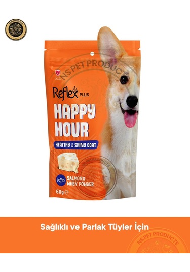 Reflex Happy Hour Sağlıklı Ve Parlak Tüyler İçin Destekleyici Köpek Ödül Maması 60 Gram