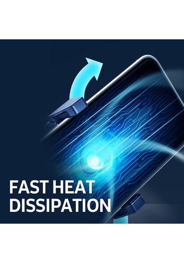 Reedark Usb Güçlü Taşınabilir Cep Telefonu Soğutucu Fan - Hızlı Soğutma, Geniş Uyum, Sessiz Çalışma Siyah