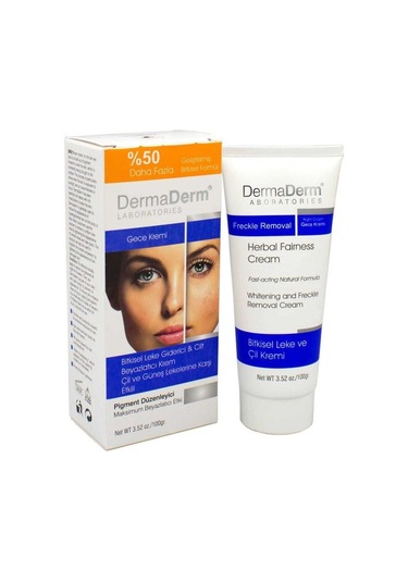 Dermaderm Bitkisel Cilt Beyazlatıcı Gece Leke Kremi 100 G
