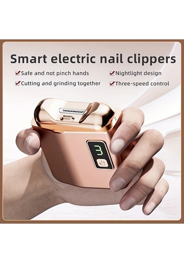 Willowhaven 1 Adet Otomatik Kesim Elektrikli Tırnak Makası Piyano Siyahı 3 Hız Ayarlı Usb Şarjlı Hipoalerjenik Kristal Ekran Öğrenci Yetişkin Yaşlı