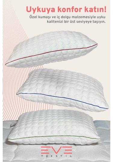 Kolajen Kumas Boyun Destekli Visco Parc Acıklı Fermuarlı Kılıflı Antialerjik Ortopedik Visco Yastık 40x65 Cm Siyah