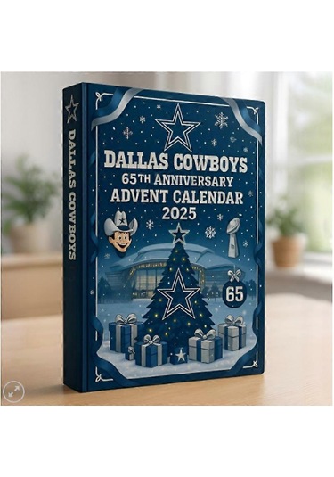 Dallas Cowboys 2025 Christmas Countdown Advent Blind Box Christmas Tree Decoration Acrylic Pendant