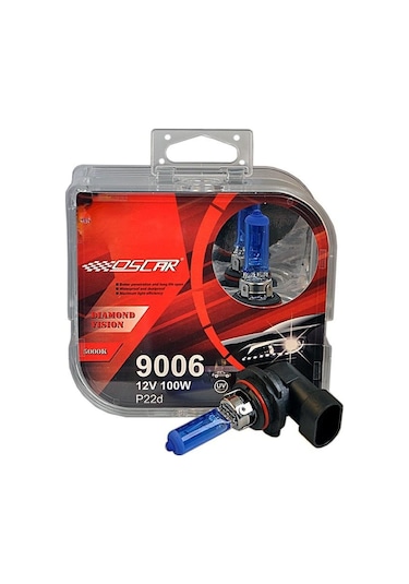 Oscar 9006 Ampul 100W 5000K Beyaz Işık Diamond Vision 2'li OSN-2027