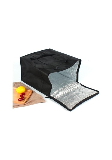 Taşınabilir Termal Yalıtımlı Öğle Yemeği Çantası Katlanır Piknik Çantası Tote Soğutucu Buz Paketi 33cm Çok Renkli