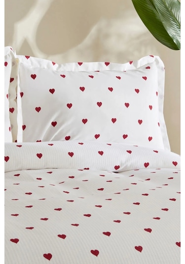 Karaca Home Amour 100 Pamuk Çift Kişilik Pike Takımı Kırmızı Kırmızı