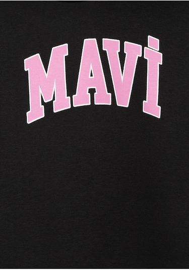 Mavi - Mavi Logo Baskılı Kapüşonlu Antrasit Sweatshirt 7610035-70087 Gri
