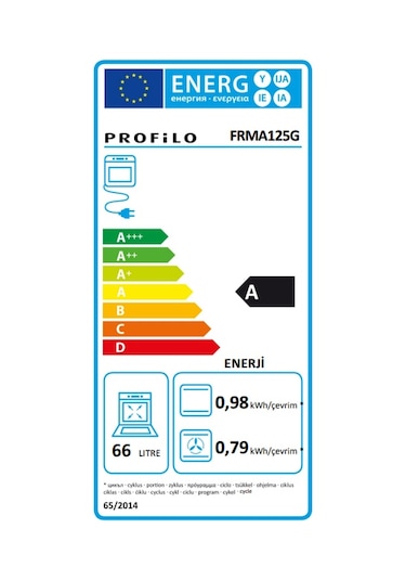 Profilo FRMA125G 66 LT Ankastre Fırın