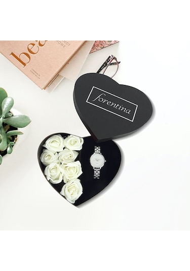 Forentina PS1782 Kadın Kol Saati ve Güllü Set