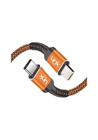 Linktech K424 Type-C/Lightning Data/Şarj Kablosu Pd 20W 3A 1Mt