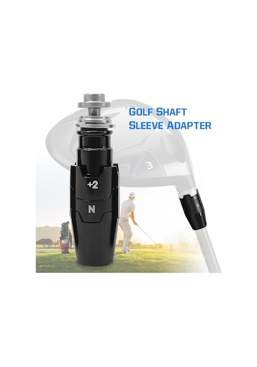 Qingmipy Callaway Epic Flash Fairway Woods İçin Sağ Elle Golf Shaft Regülatörü - 0.350 Çaplı Alüminyum Gövde Açı Ayarlı Dayanıklı Siyah