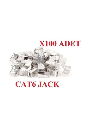 Primex Px-cat660 Metal Cat6 Jak, Rj45 Metal Konnektör, Cat6 Plug Metal 100 Lü Paket