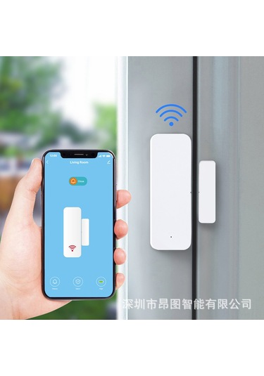 Suofeng Tuya Wifi Ev Ve Ofis Güvenlik Sensörü - Pencere/kapı Alarmı, Kompakt Tasarım, Kolay Kullanım Ds06
