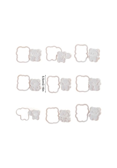 Zarif Ayı Kurabiye Kalıpları Yaratıcı Ayı Şeklinde Pişirme0007 Diğer