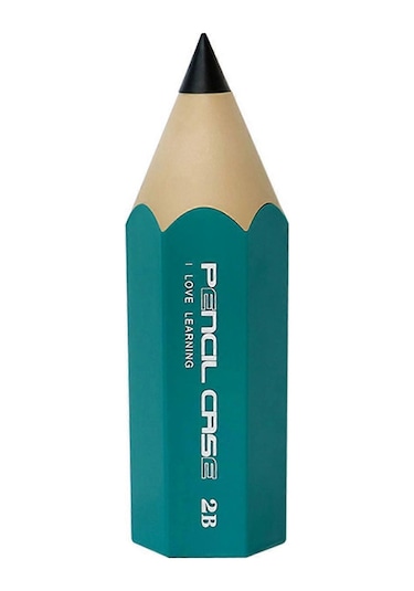 Ganzhoushop Benzersiz Kalem Şekilli Kalem Tutucu Masa Üstü Toz Geçirmez Masaüstü Düzenleyici Kılıf Makyaj Fırçaları Tutucu Fırça Depolama Contaigreen Çimen