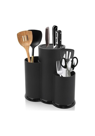 Ankatek Siyah Organizeri Mutfak Mutfak Kaşık, Çatal, Bıçak Beyaz Arada 3'ü 1 - - Wx Beyaz - Siyah Beyaz - Siyah